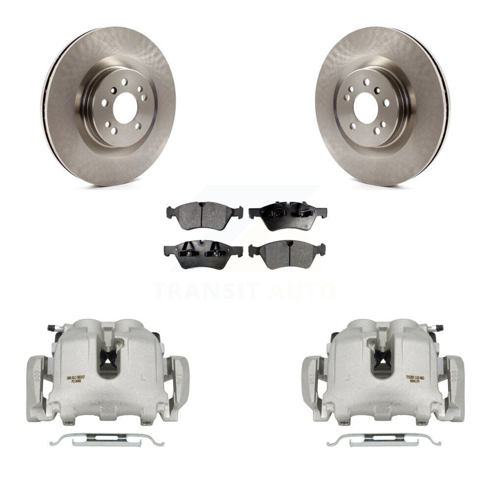 Front Disc Brake Caliper Rotors And Ceramic Pads Kit For Mercedes-Benz ML350 R350 KC8-100714T