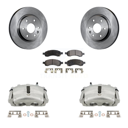 Front Brake Caliper Rotors Ceramic Pad Kit For GMC Acadia Buick Enclave Chevrolet Saturn KC8-100715T