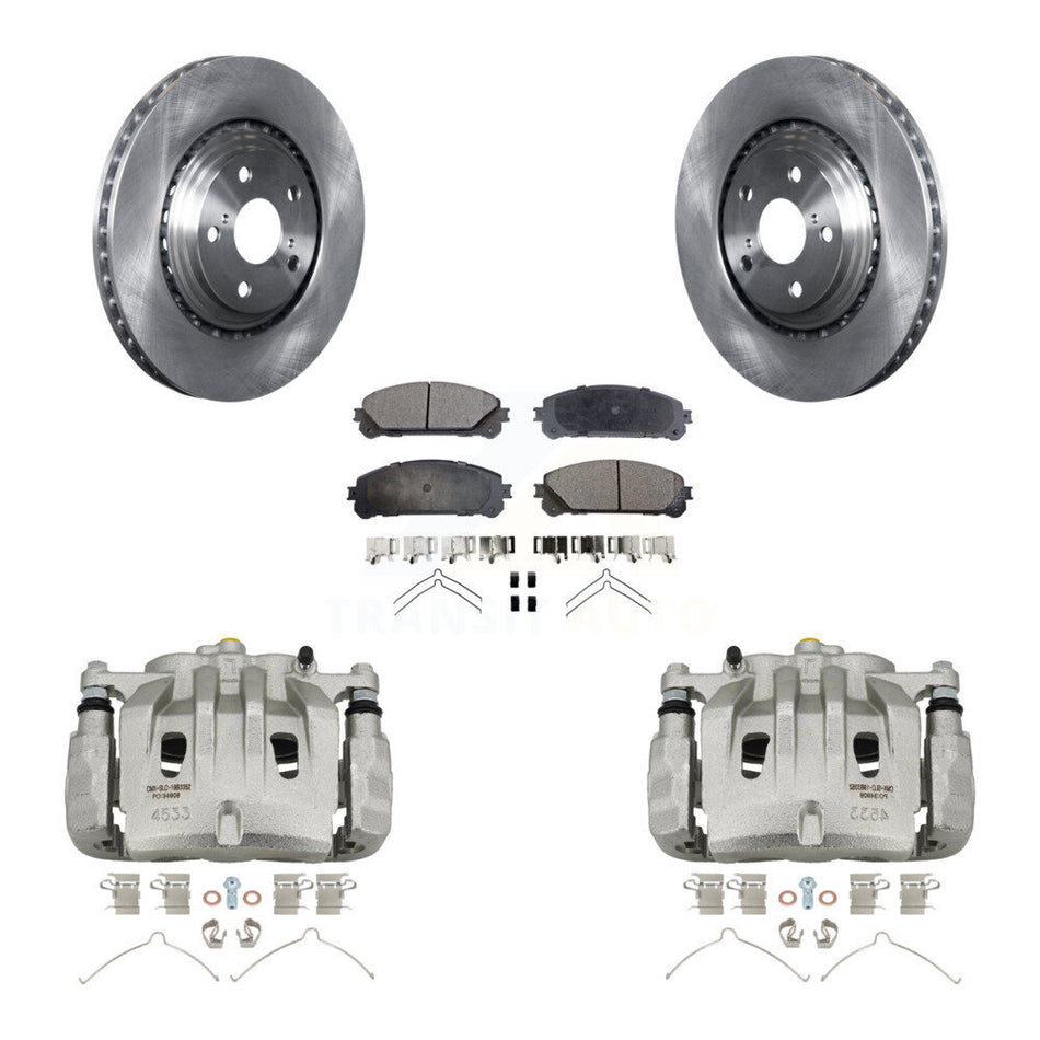Front Brake Caliper Rotor Ceramic Pad Kit For Lexus RX350 Toyota Highlander NX300 NX200t KC8-100718T