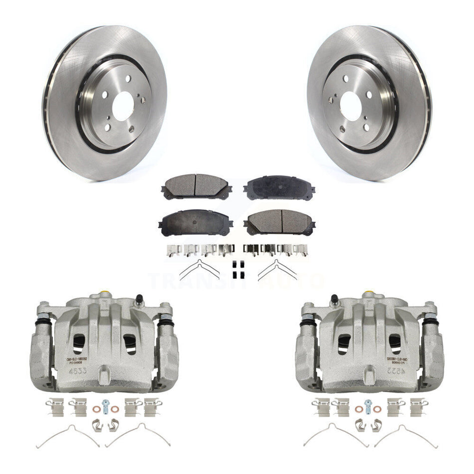 Front Disc Brake Caliper Rotors And Ceramic Pads Kit For 2022 Lexus NX350h NX350 NX250 KC8-100719T