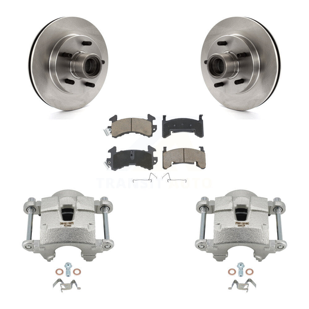 Front Brake Caliper Rotors Ceramic Pad Kit For Chevrolet S10 GMC Sonoma Blazer Jimmy S15 KC8-100721C