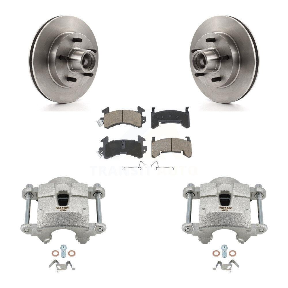Front Brake Caliper Rotors Ceramic Pad Kit For Chevrolet Camaro Pontiac S10 Firebird GMC KC8-100722C