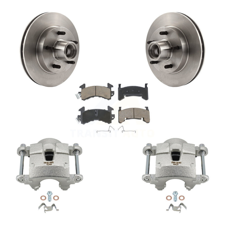 Front Brake Caliper Rotors Ceramic Pad Kit For Chevrolet Camaro Pontiac S10 Firebird GMC KC8-100722C
