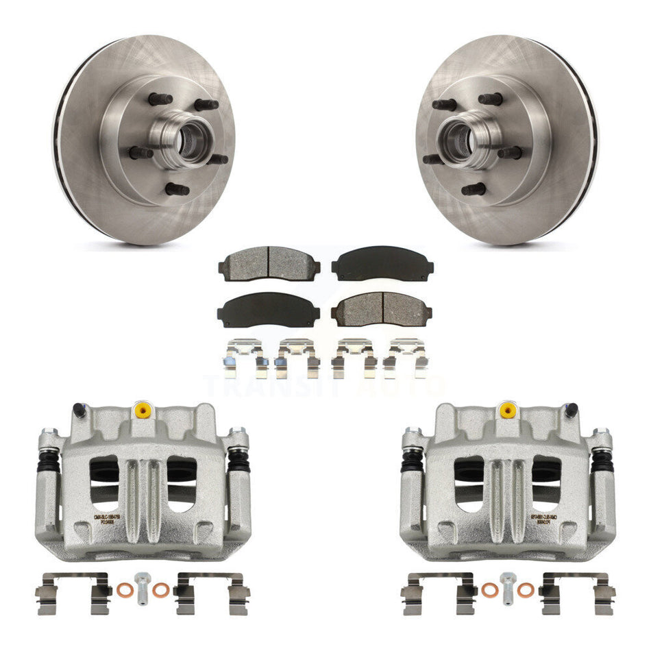 Front Disc Brake Caliper Rotors And Semi-Metallic Pads Kit For Mazda B3000 B2300 B4000 KC8-100722S