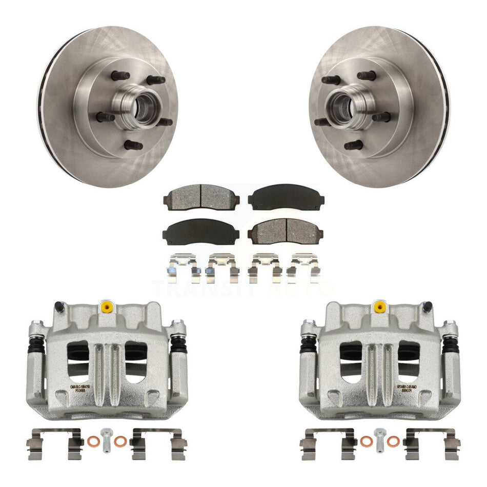 Front Disc Brake Caliper Rotors And Semi-Metallic Pads Kit For Mazda B3000 B2300 B4000 KC8-100722S