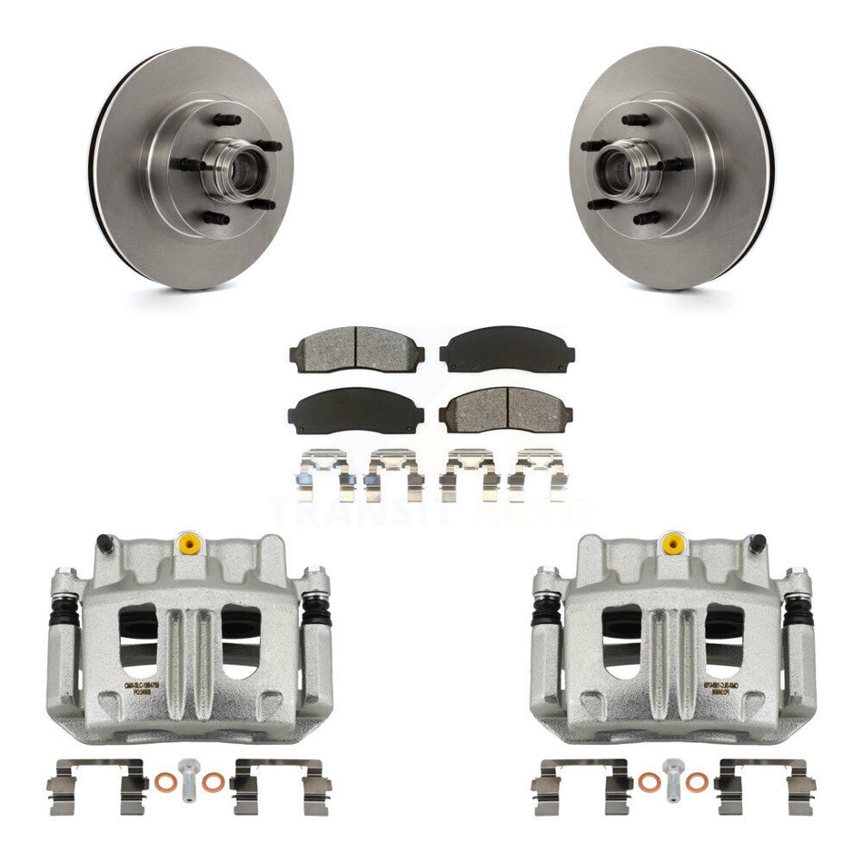 Front Brake Caliper Rotors Semi-Metallic Pad Kit For Ford Ranger Mazda B3000 B2300 B4000 KC8-100723S