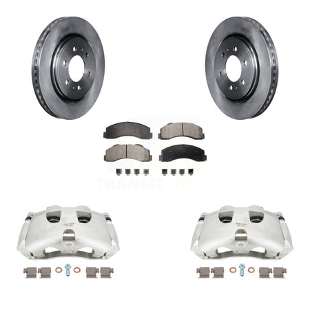 Front Disc Brake Caliper Rotors And Ceramic Pads Kit For Ford F-150 KC8-100723T by Transit Auto