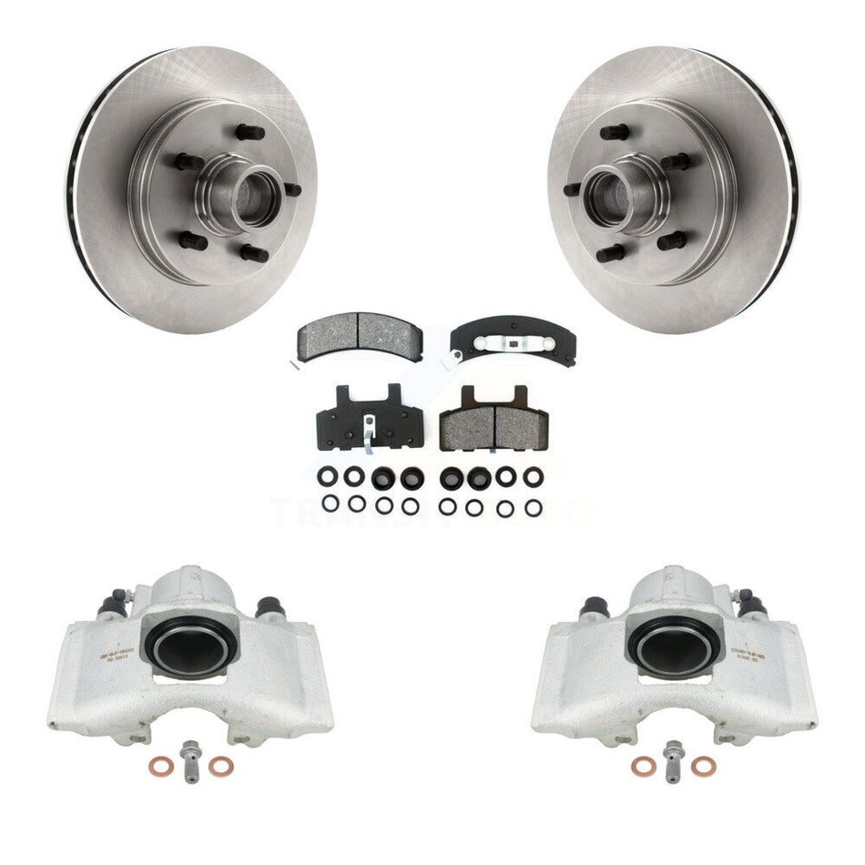 Front Disc Brake Caliper Rotors And Semi-Metallic Pads Kit For C1500 Chevrolet GMC Suburban KC8-100727S