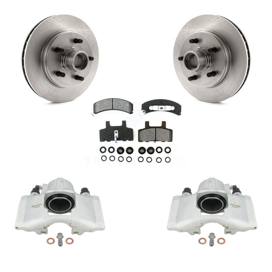 Front Disc Brake Caliper Rotors And Semi-Metallic Pads Kit For C1500 Chevrolet GMC Suburban KC8-100727S