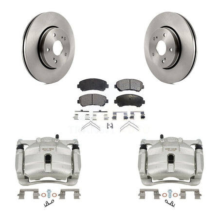 Front Disc Brake Caliper Rotors And Ceramic Pads Kit For 2010-2013 Suzuki Kizashi KC8-100727T