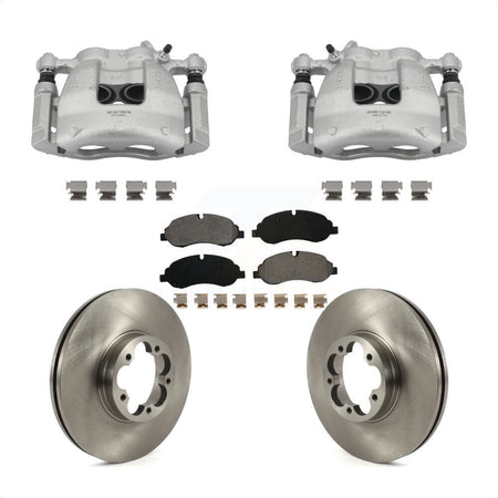 Front Disc Brake Caliper Rotors And Semi-Metallic Pads Kit For Ford Transit-350 HD KC8-100730S