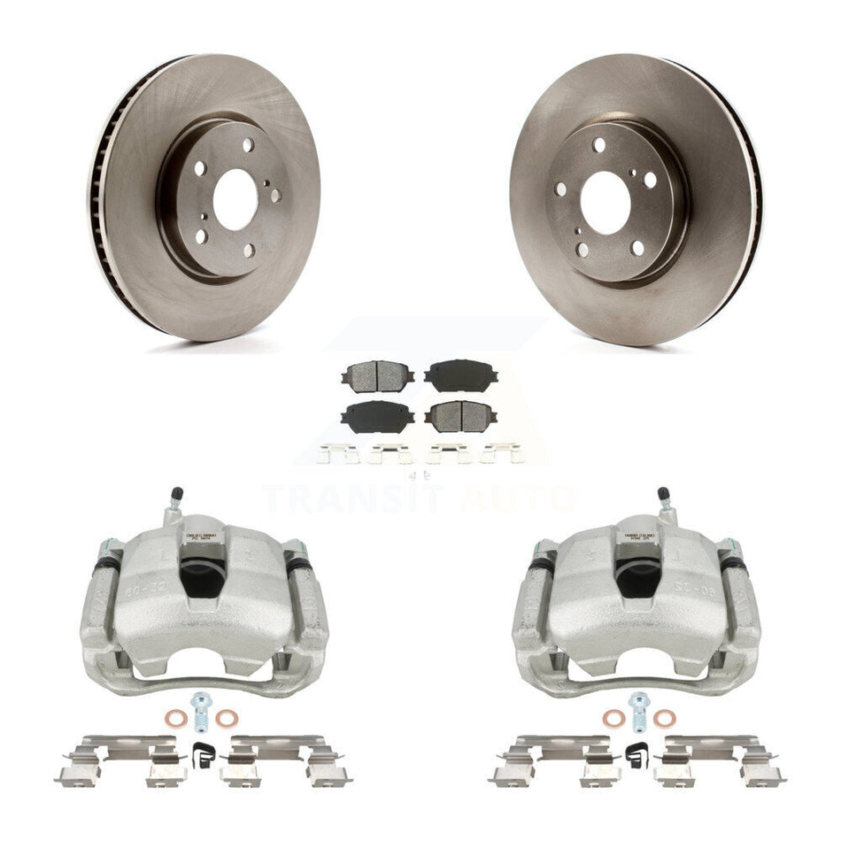 Front Disc Brake Caliper Rotors And Semi-Metallic Pads Kit (5Pc) For Lexus IS250 GS300 KC8-100731S