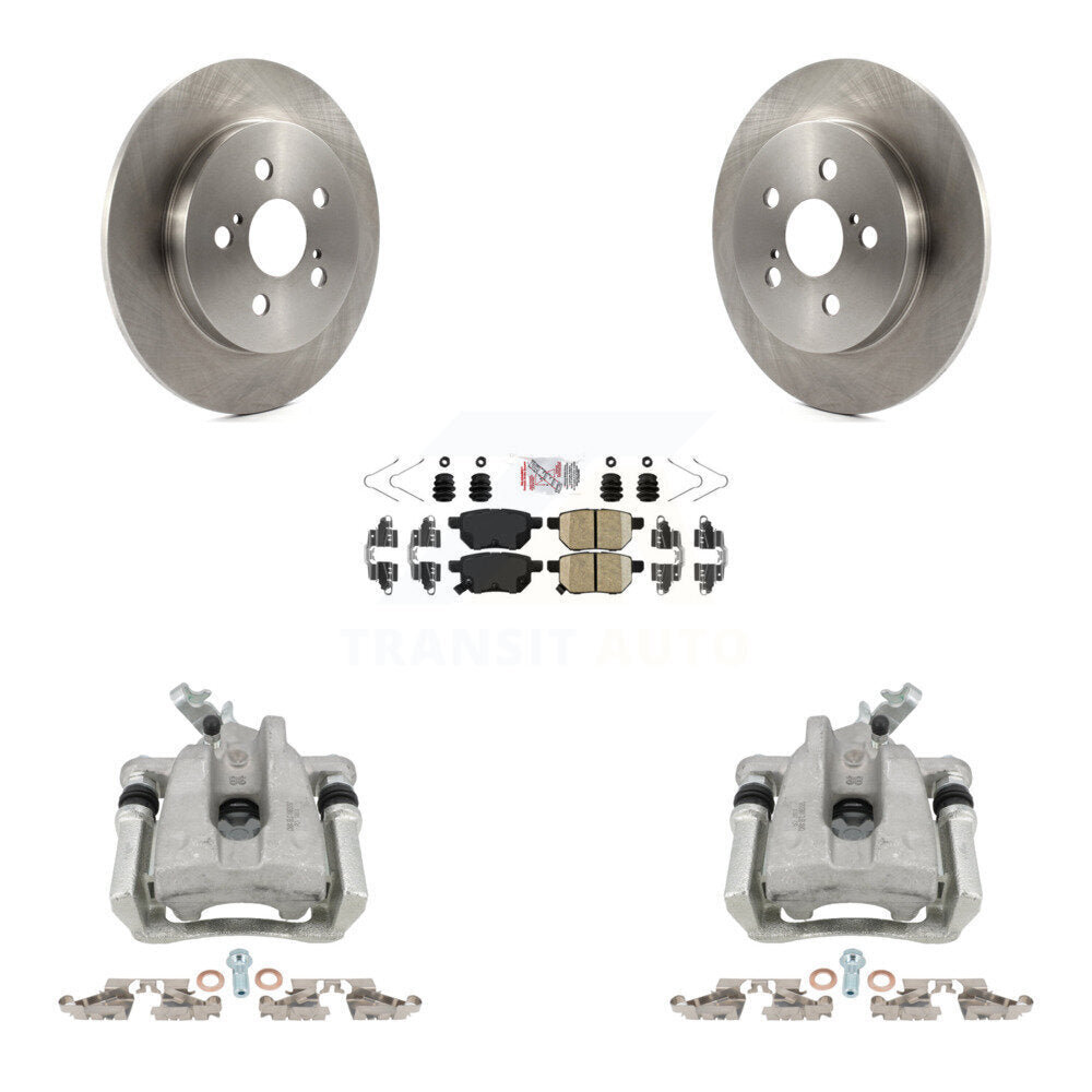 Rear Disc Brake Caliper Rotor And Ceramic Pad Kit For Toyota Corolla Matrix Pontiac Vibe KC8-100737N