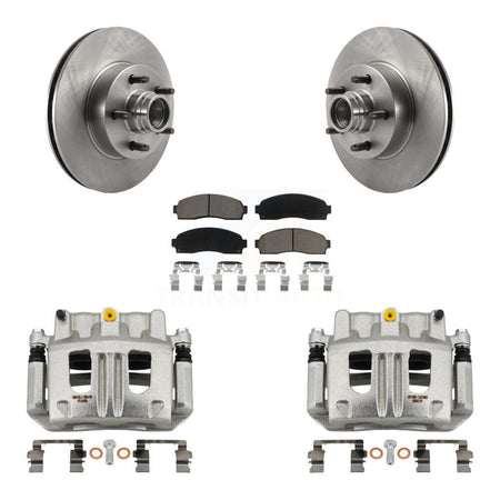 Front Disc Brake Caliper Rotors And Ceramic Pads Kit For 2010-2011 Ford Ranger RWD KC8-100739C