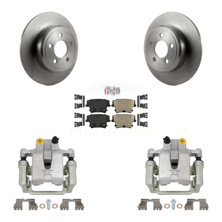 Rear Disc Brake Caliper Rotors Ceramic Pad Kit For Dodge Chrysler 300 Charger Challenger KC8-100739N