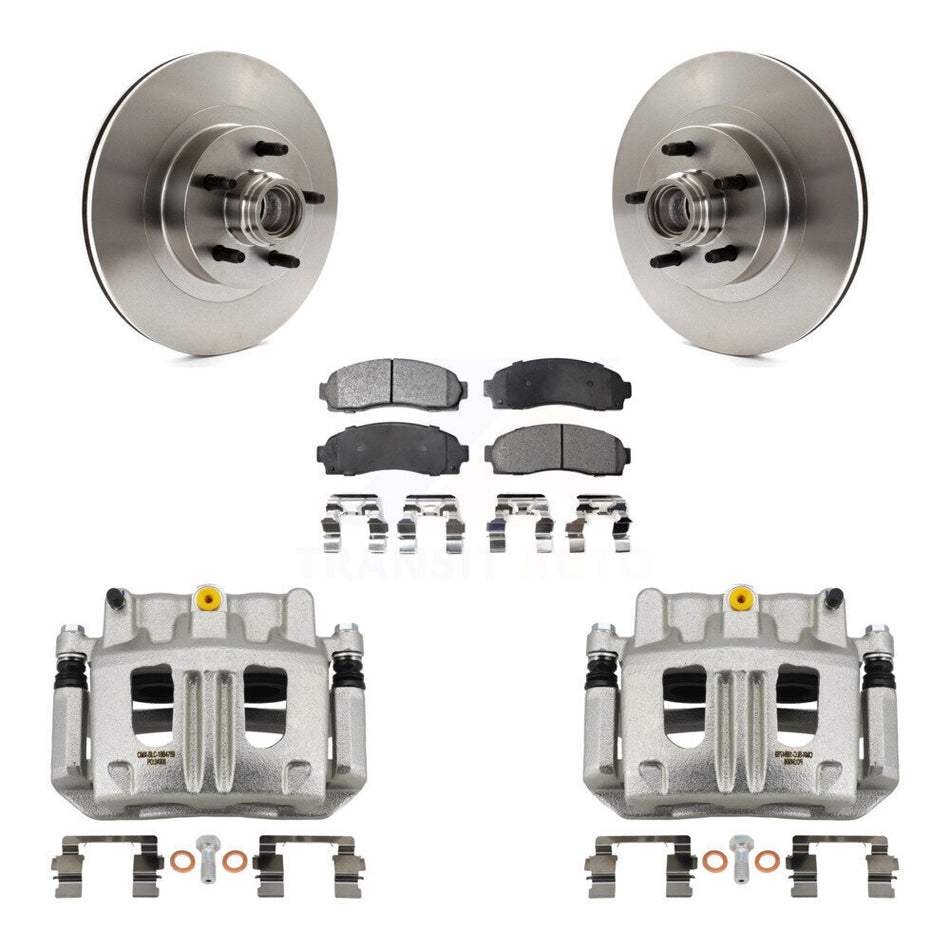 Front Brake Caliper Rotor And Ceramic Pad Kit For 2001-2002 Ford Explorer Sport Trac RWD KC8-100744T