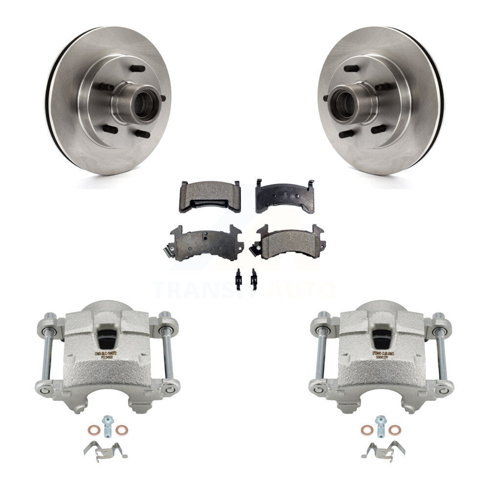 Front Brake Caliper Rotors Semi-Metallic Pad Kit For Chevrolet S10 GMC Sonoma Blazer S15 KC8-100745P