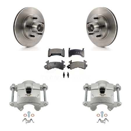 Front Brake Caliper Rotor Semi-Metallic Pad Kit For Chevrolet Camaro Pontiac S10 GMC S15 KC8-100746P