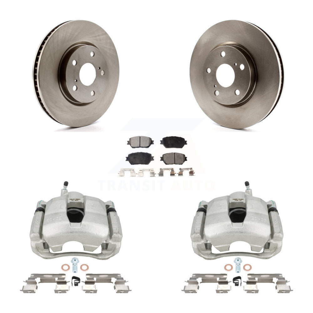 Front Disc Brake Caliper Rotors And Semi-Metallic Pads Kit (5Pc) For Lexus IS250 GS300 KC8-100748P