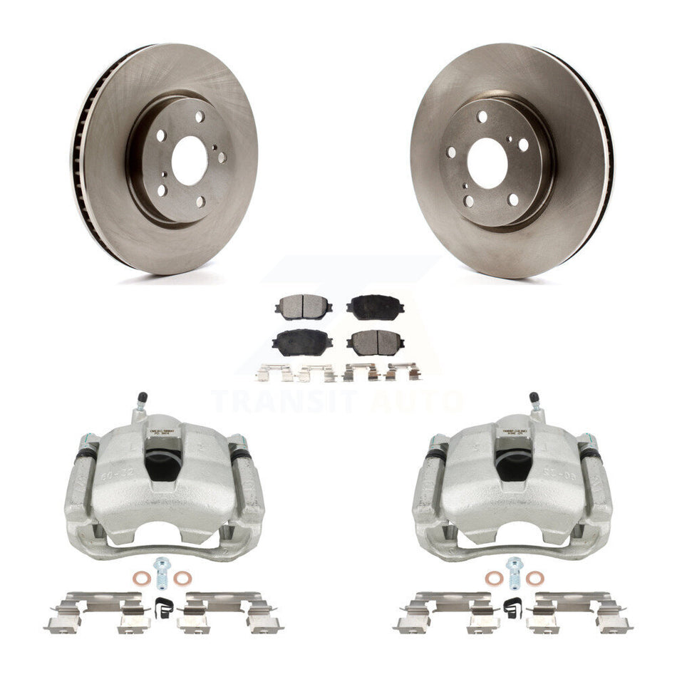 Front Disc Brake Caliper Rotors And Semi-Metallic Pads Kit (5Pc) For Lexus IS250 GS300 KC8-100748P