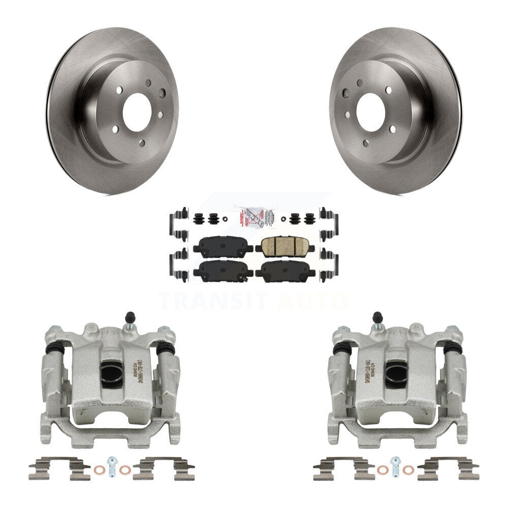 Rear Disc Brake Caliper Rotors And Ceramic Pads Kit For Nissan Maxima KC8-100773N
