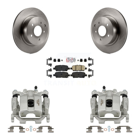 Rear Disc Brake Caliper Rotors And Ceramic Pads Kit For Nissan Maxima KC8-100773N