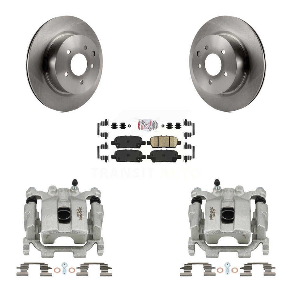 Rear Disc Brake Caliper Rotors And Ceramic Pads Kit For Nissan Maxima KC8-100773N