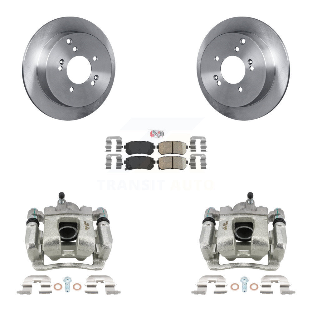 Rear Disc Brake Caliper Rotors & Ceramic Pad Kit For 2016 Kia Sportage AWD From 12 10 15 KC8-100836N