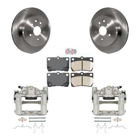 Rear Disc Brake Caliper Rotors And Ceramic Pads Kit For Lexus IS250 GS300 KC8-100848N