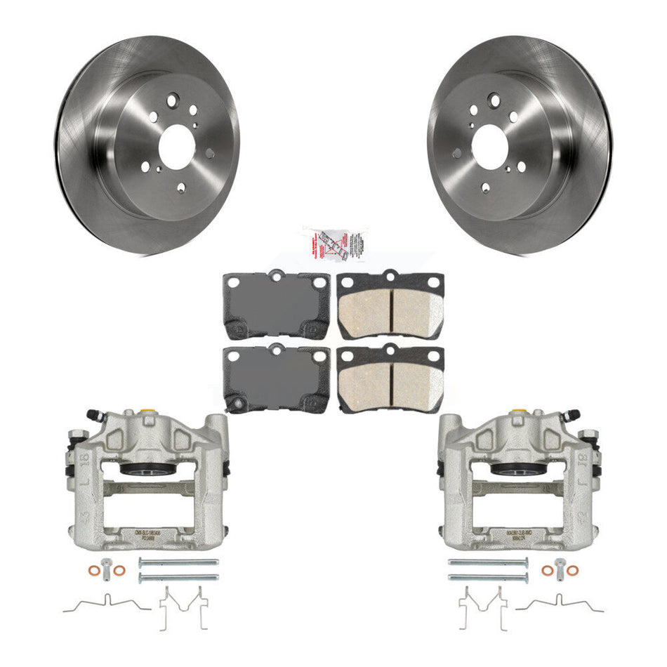 Rear Disc Brake Caliper Rotors And Ceramic Pads Kit For Lexus IS250 GS300 KC8-100848N