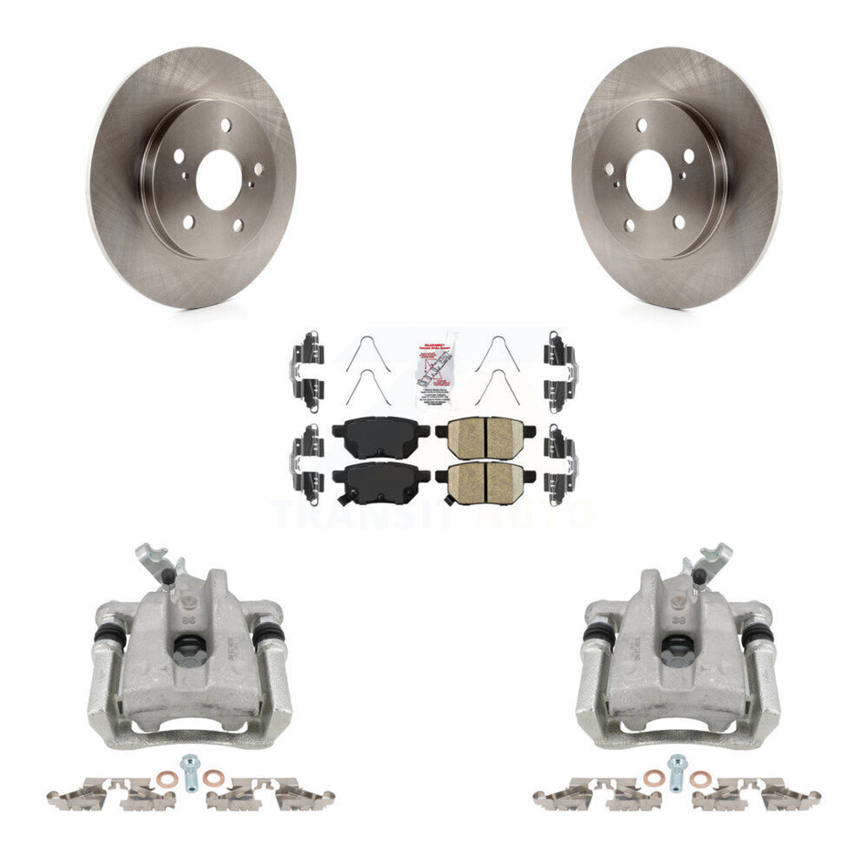 Rear Disc Brake Caliper Rotors And Ceramic Pads Kit For Toyota Matrix KC8-100850N