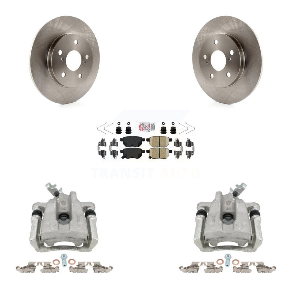 Rear Disc Brake Caliper Rotors And Ceramic Pads Kit For Toyota Matrix KC8-100851N