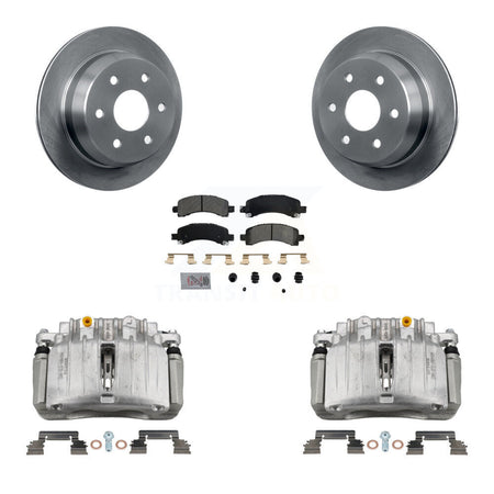 Rear Brake Caliper Rotor And Semi-Metallic Pad Kit For 2002 Chevrolet Avalanche 1500 4WD KC8-100868N