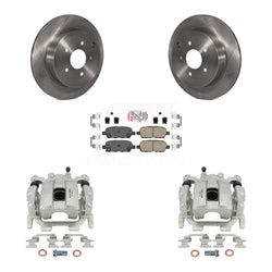 Rear Disc Brake Caliper Rotors And Ceramic Pads Kit For 2009-2012 INFINITI FX35 KC8-100883N