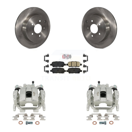 Rear Disc Brake Caliper Rotors And Ceramic Pads Kit For INFINITI QX70 KC8-100889N by Transit Auto