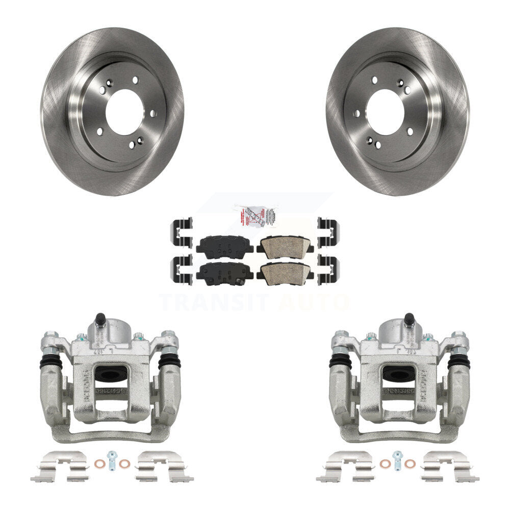 Rear Brake Caliper Rotors Ceramic Pad Kit For Hyundai Sonata With Electric Parking KC8-100922N