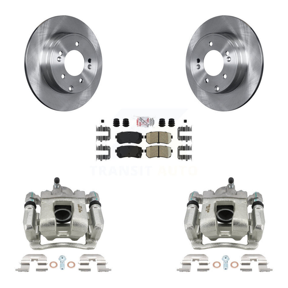 Rear Brake Caliper Rotor & Ceramic Pad Kit For Hyundai Tucson FUEL CELL EV (FCEV) engine KC8-100923N