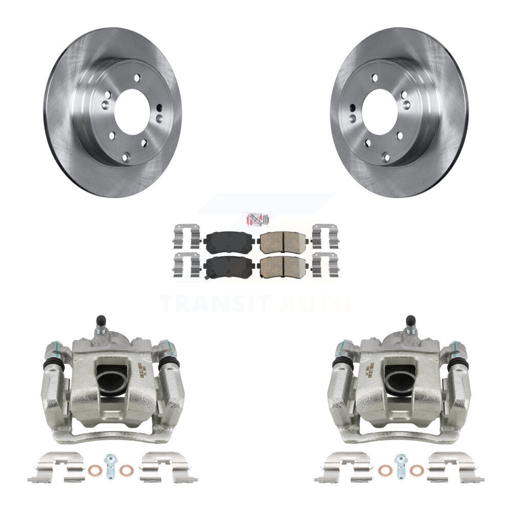 Rear Brake Caliper Rotor & Ceramic Pad Kit For Hyundai Tucson FUEL CELL EV (FCEV) engine KC8-100924N