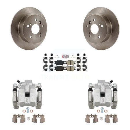 Rear Disc Brake Caliper Rotors And Ceramic Pads Kit For Toyota Camry Lexus ES350 Avalon KC8-100946N