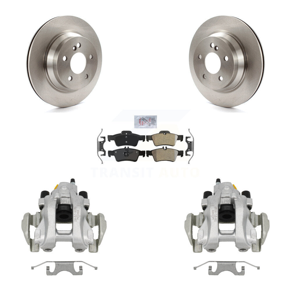 Rear Brake Caliper Rotor & Semi-Metallic Pad Kit For Mercedes-Benz E350 E500 E320 CLS550 KC8-100948N