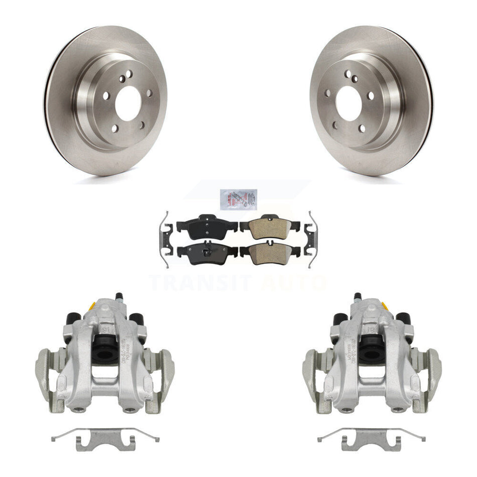 Rear Brake Caliper Rotor & Semi-Metallic Pad Kit For Mercedes-Benz E350 E500 E320 CLS550 KC8-100948N