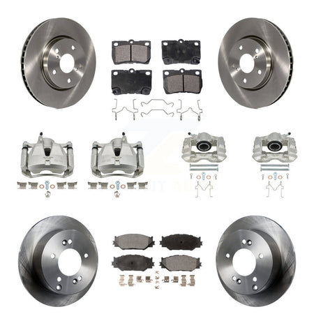 Front Rear Disc Brake Caliper Rotors And Ceramic Pads Kit (10Pc) For Lexus IS250 KC8-100956T