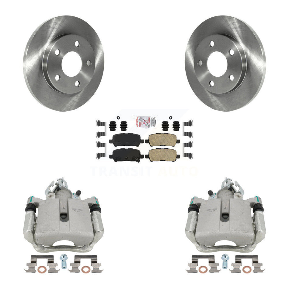 Rear Disc Brake Caliper Rotors And Ceramic Pads Kit For Chevrolet Impala Pontiac Grand Prix Buick LaCrosse Limited Allure KC8-100961N