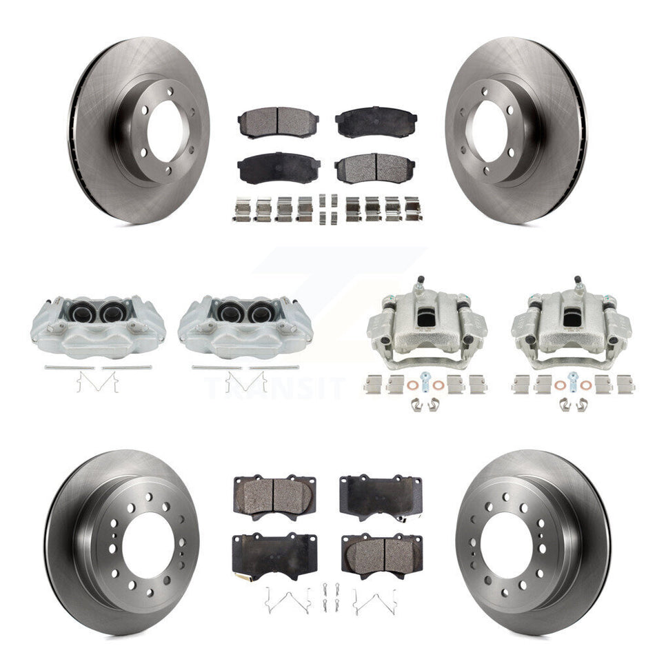 Front Rear Disc Brake Caliper Rotors And Ceramic Pads Kit (10Pc) For 2003-2009 Lexus GX470 KC8-100961T