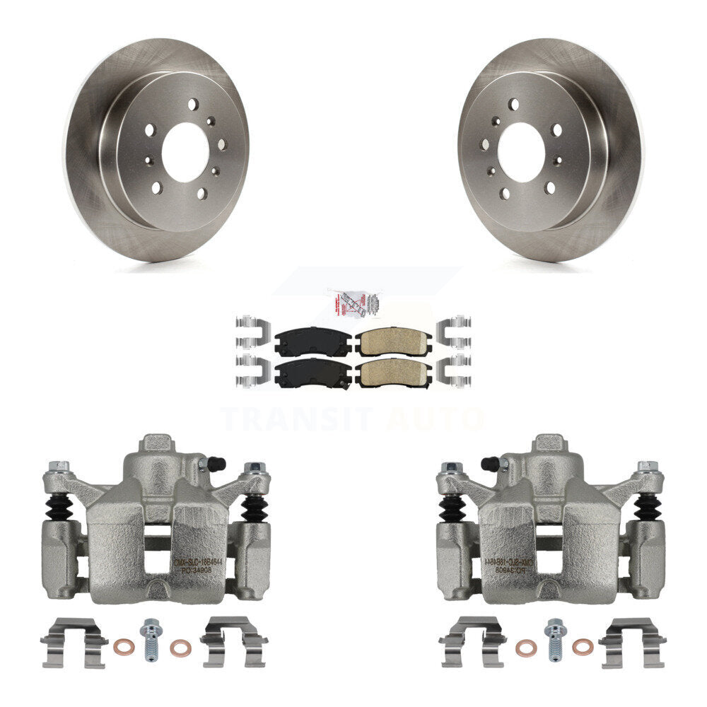 Rear Brake Caliper Rotor Ceramic Pad Kit For Chevrolet Impala Buick LaCrosse Monte Carlo KC8-100963N