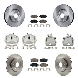 Front Rear Disc Brake Caliper Rotors And Ceramic Pads Kit (10Pc) For Buick LaCrosse Allure KC8-100969C