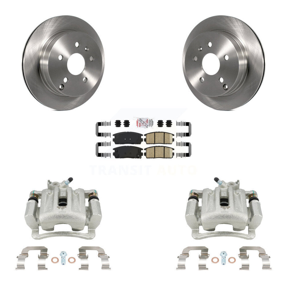 Rear Brake Caliper Rotor And Ceramic Pad Kit For 2010-2017 Chevrolet Equinox GMC Terrain KC8-100969N
