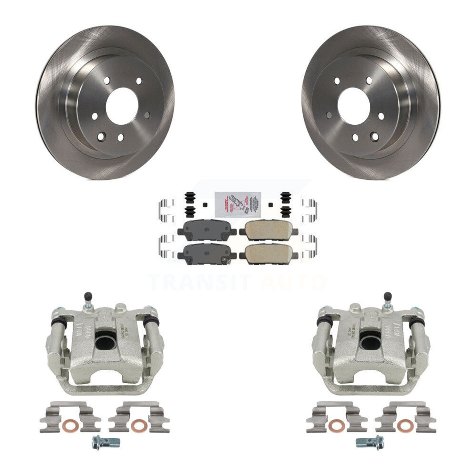 Rear Disc Brake Caliper Rotors And Ceramic Pads Kit For Nissan Rogue Select X-Trail KC8-100990N