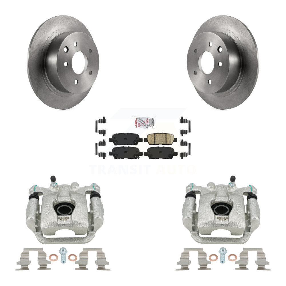Rear Disc Brake Caliper Rotors And Ceramic Pads Kit For Nissan Sentra Juke KC8-100991N