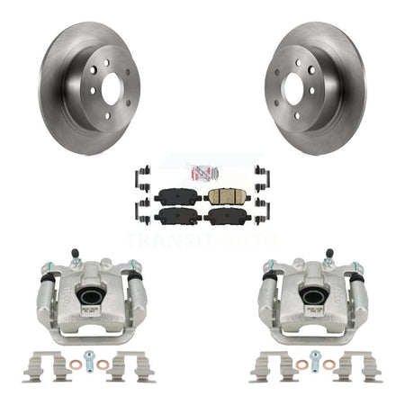 Rear Disc Brake Caliper Rotors And Ceramic Pads Kit For Nissan Sentra Juke KC8-100991N